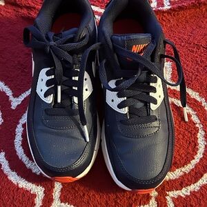 Nike Kids Navy, White & Orange Sneakers